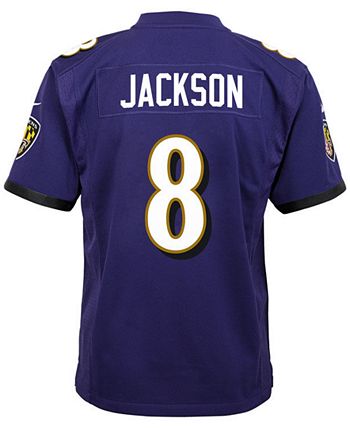 Nike Lamar Jackson Baltimore Ravens Game Jersey, Big Boys (8-20) - Macy's