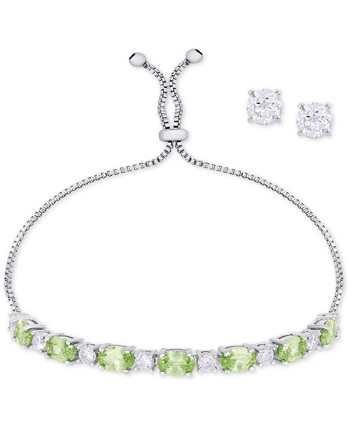 Macy's - Birth Month Jewelry Set Collection in Fine Silver-Plate