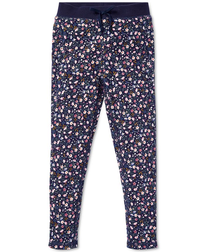 Polo Ralph Lauren Toddler Girls Floral-Print Cotton Pants - Macy's