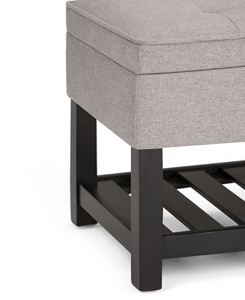 Simpli Home - Verona Storage Ottoman, Quick Ship