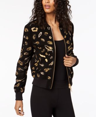 Rachel Zoe - Fate Embellished Suede Bomber Jacket