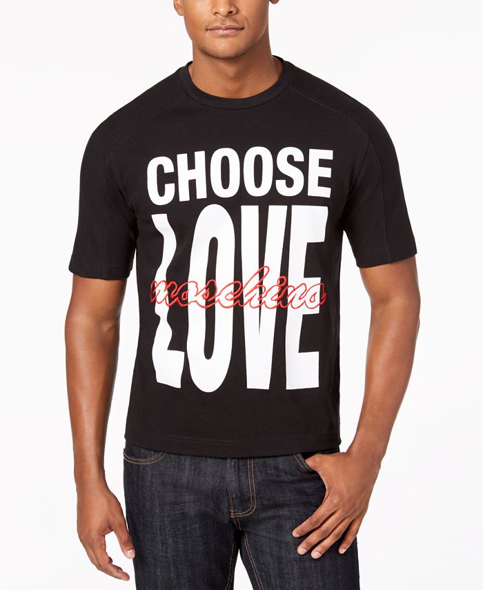 Love Moschino Men's Choose Love T-Shirt - Macy's