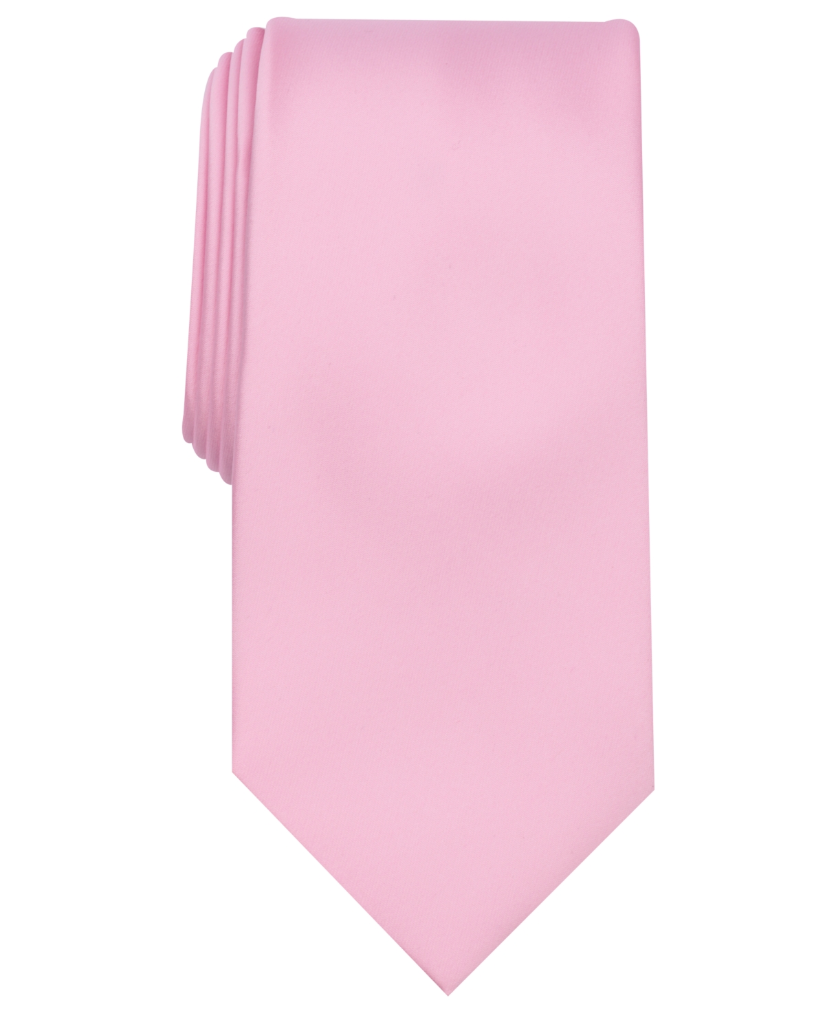 Perry Ellis Men's  Satin Solid Tie In Pink