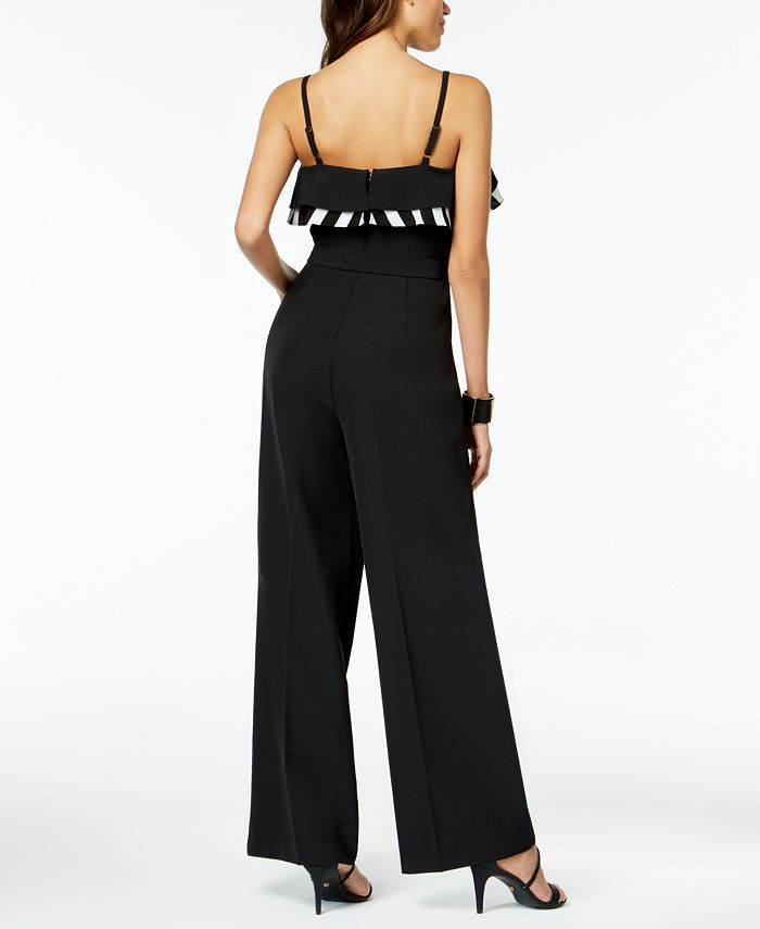 Thalia Sodi Ruffle Neck Jumpsuit, Created for Macy's - Macy's