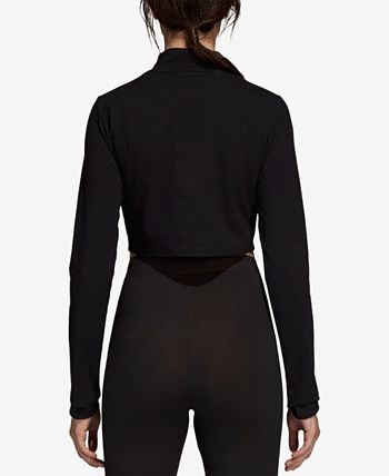 adidas Cropped Turtleneck Top Macy s