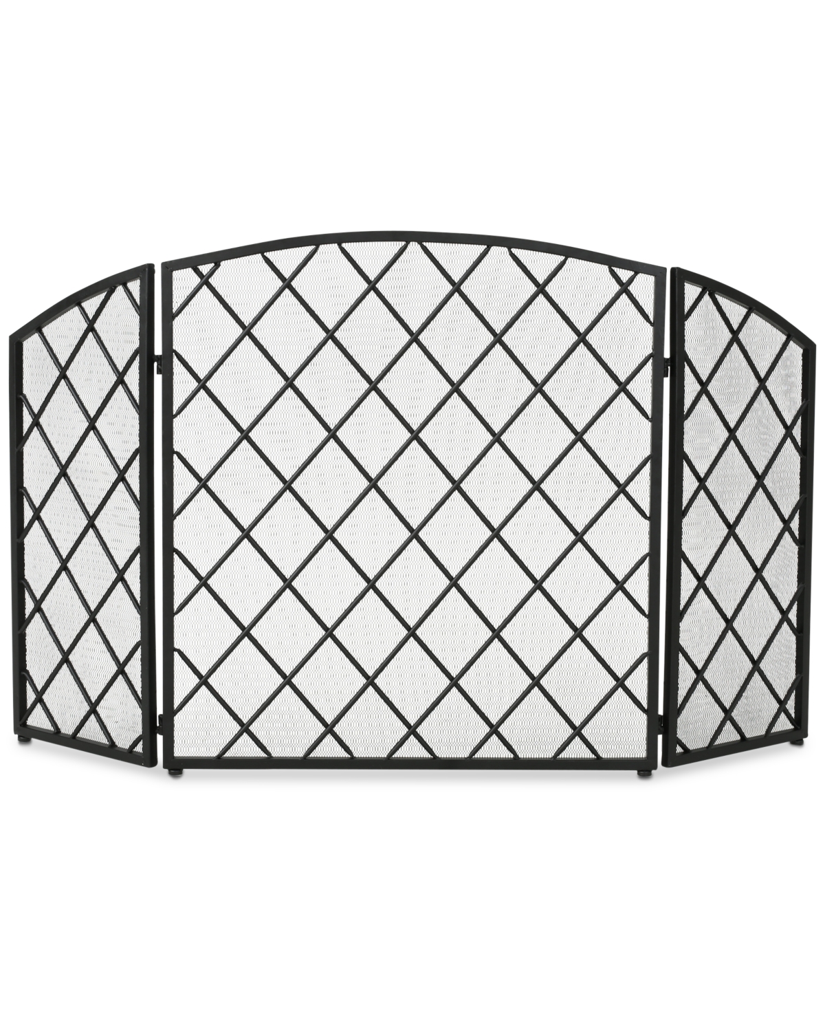 Noble House Three Panel 29'' Fireplace Screen In Black