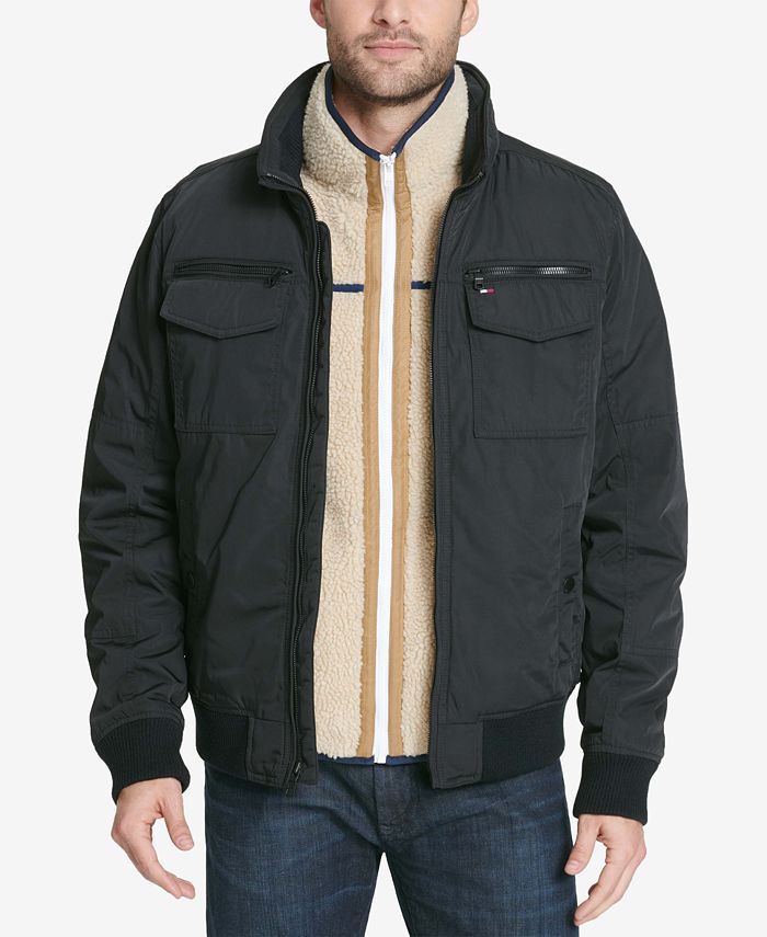 Tommy Hilfiger Men's FourPocket Filled Performance Bomber Jacket