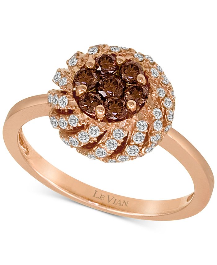 Le Vian - Diamond Cluster Ring (3/4 ct. t.w.) in 14k Rose Gold