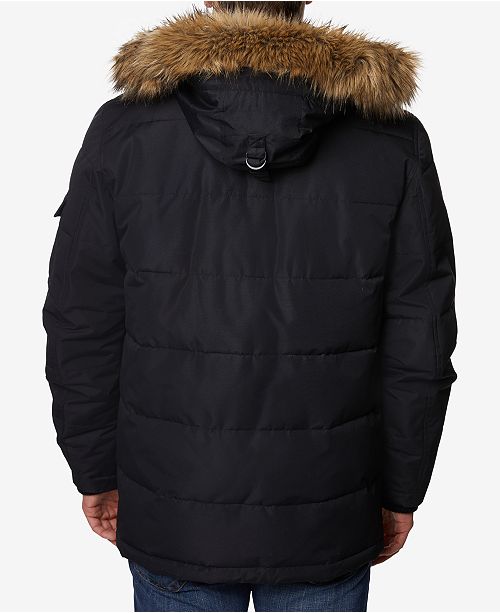 Nautica Men S Quilted Hooded Parka Reviews Coats Jackets