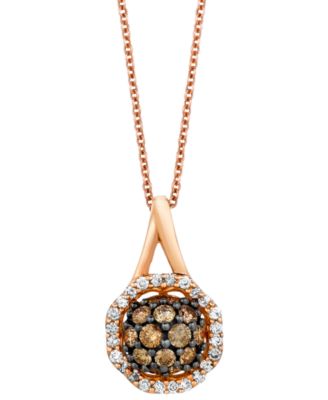 Pendentif Le Vian Princesse Alexandra - Or Blanc 14k - Diamants 1.00ctw - Occasion