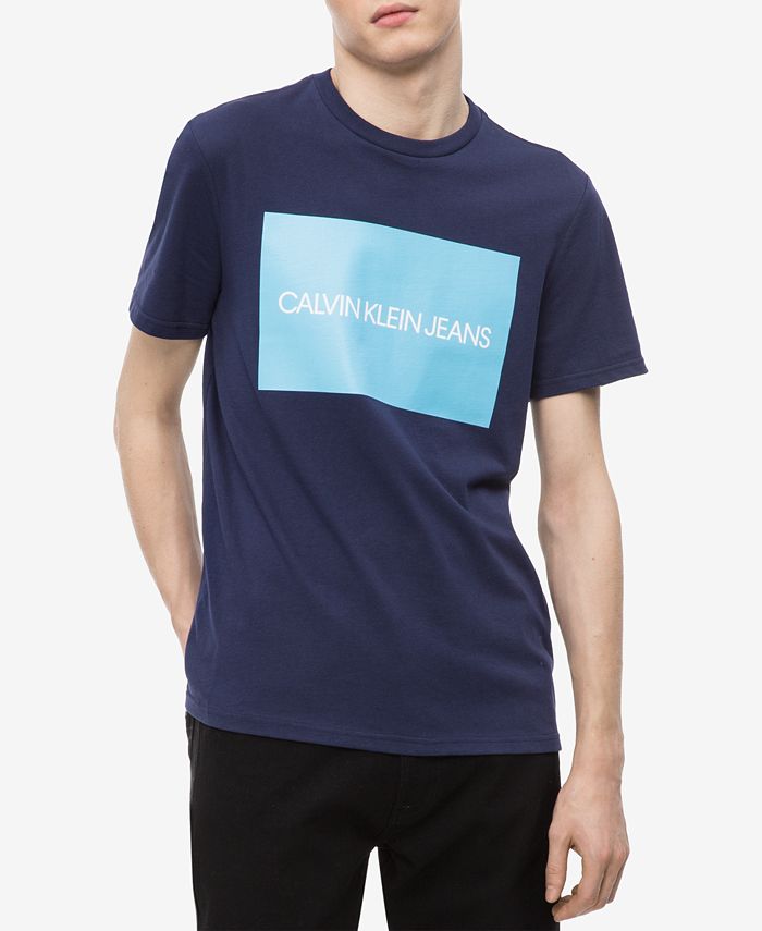 Calvin Klein Jeans Men's Big and Tall Logo-Print T-Shirt - Macy's