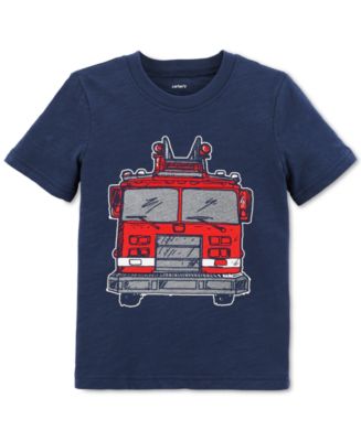 Carter's Toddler Boys Firetruck-Print Cotton T-Shirt - Macy's