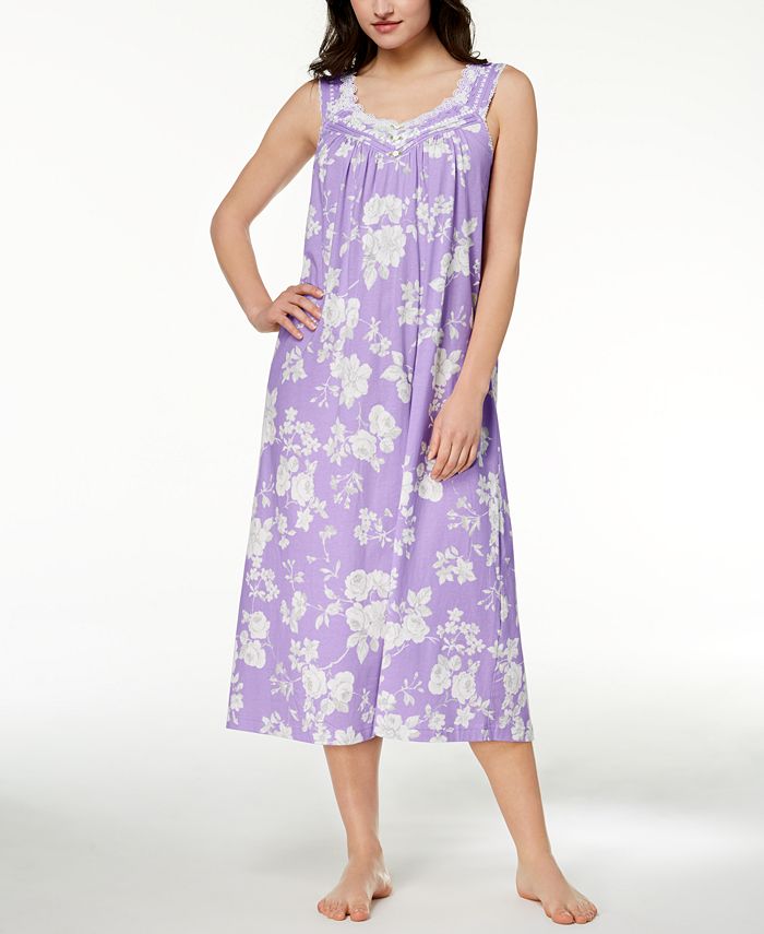 Charter Club Cotton LaceTrim Nightgown, Created for Macy's Macy's