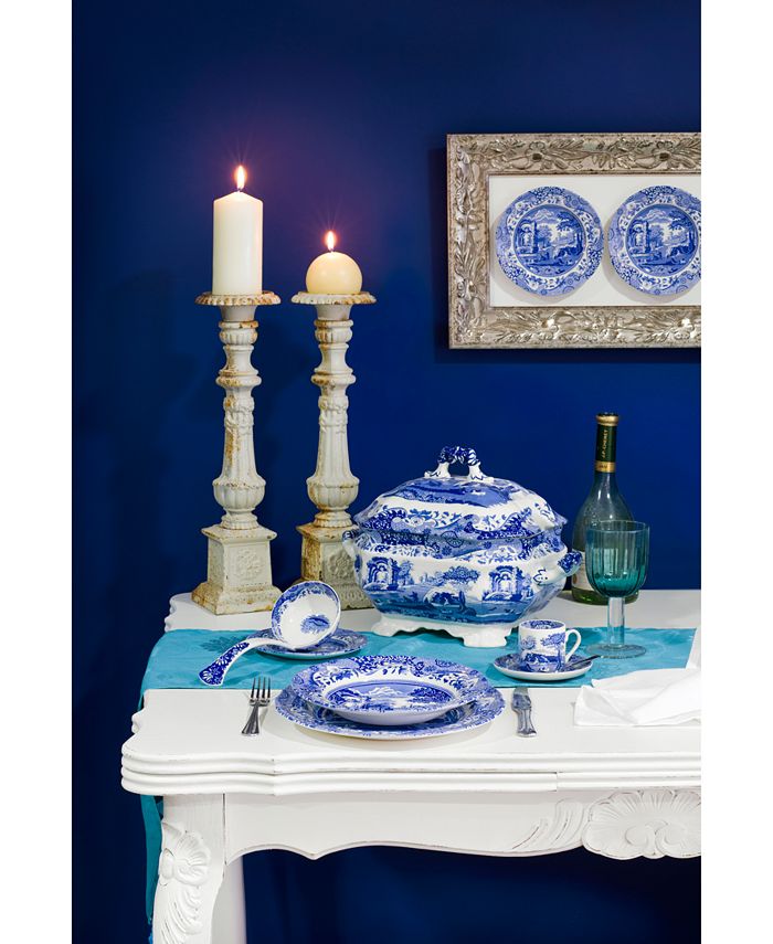 Spode Blue Italian Soup Tureen & Ladle Macy's