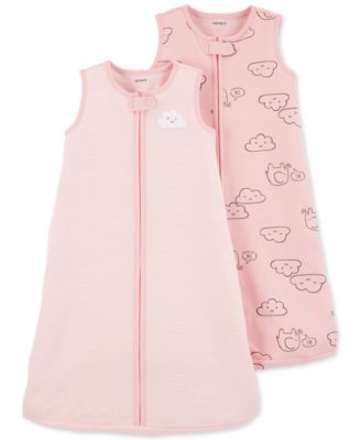 Carter's Baby Girls Pink Cloud Cotton Sleep Bags Set Macy's