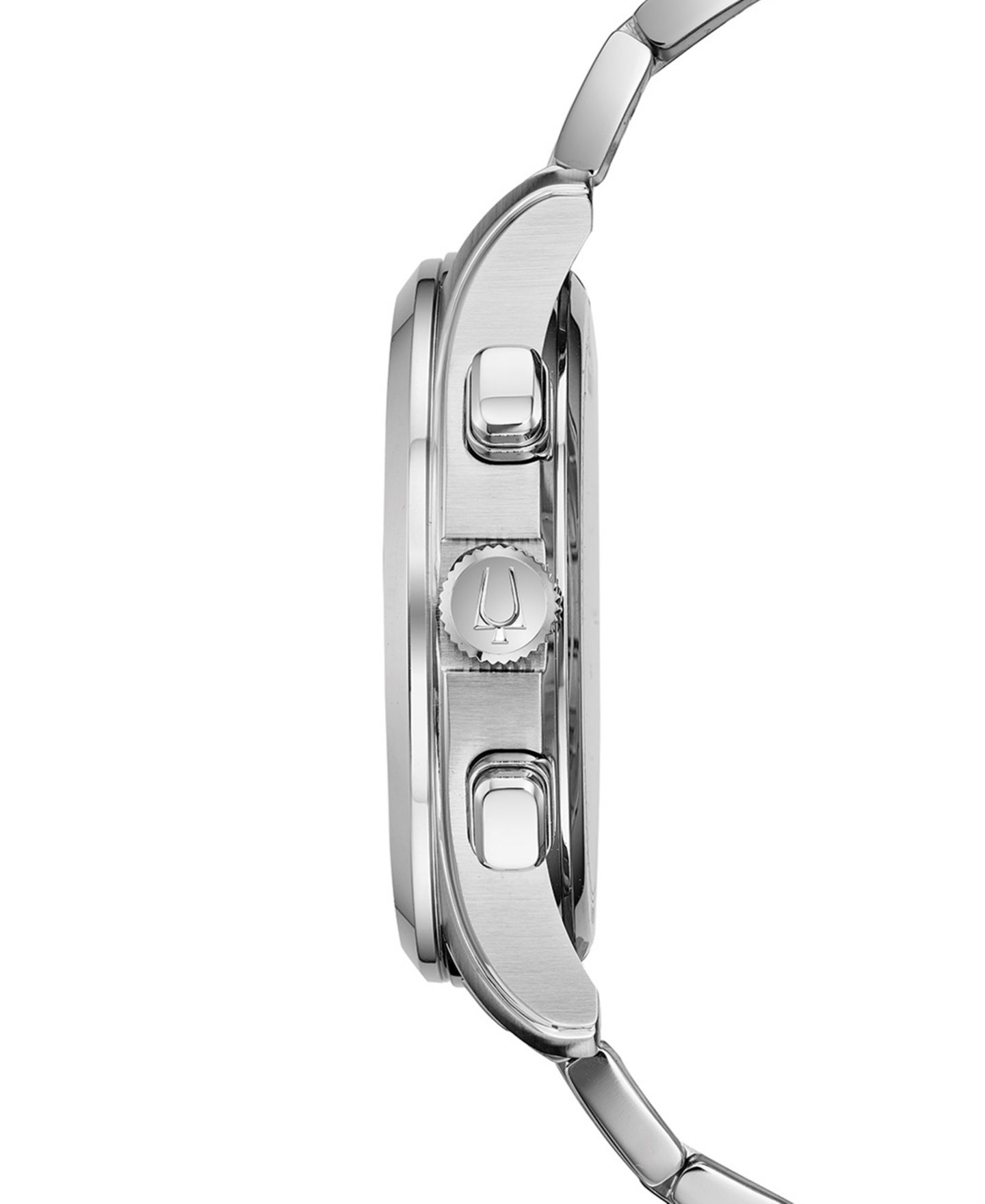 Мужские часы Bulova Chronograph Wilton Stainless Steel Bracelet Watch 46.5mm — фото 2