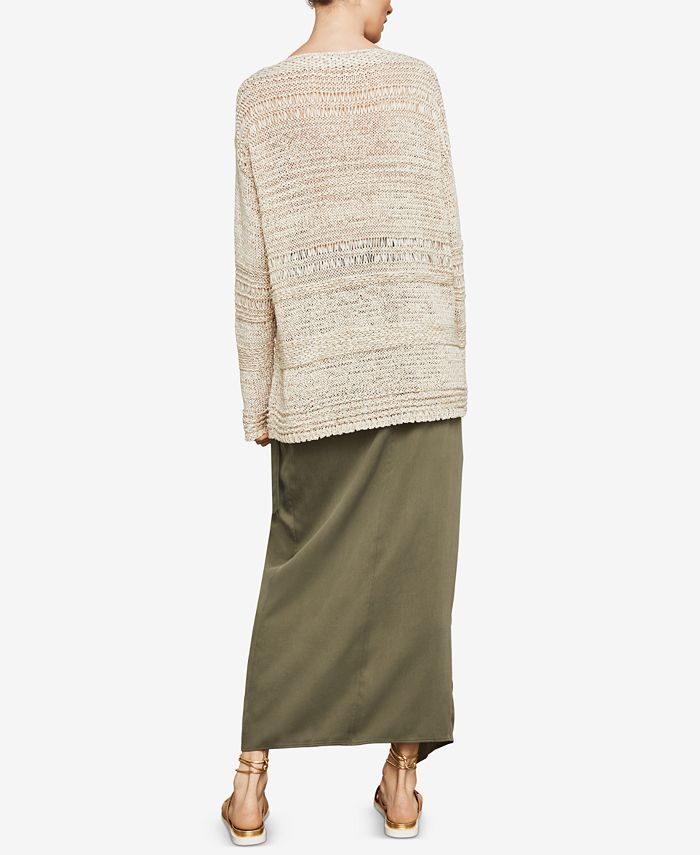 Bcbg mixed sales stitch sweater dress
