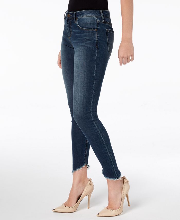 Articles of Society Sammy Frayed Asymmetrical Skinny Jeans - Macy's