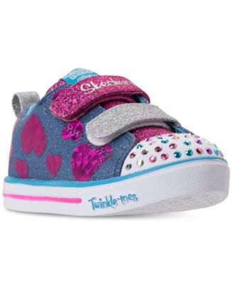 toddler girl skechers light up shoes