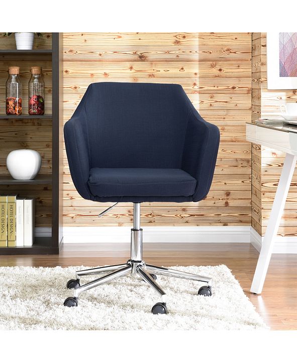Dwell Home Inc. Upholstered Office Chair, Midnight & Reviews - Home