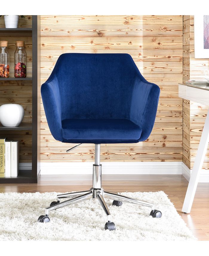 Dwell Home Inc. Upholstered Office Chair, Sapphire - Macy's