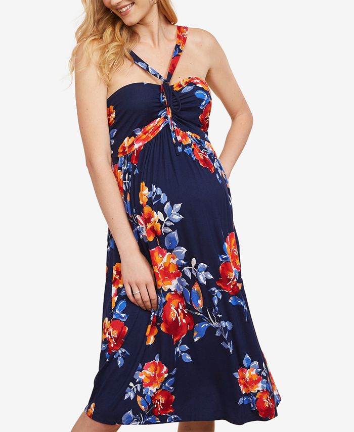 Jessica Simpson Maternity Halter Dress - Macy's