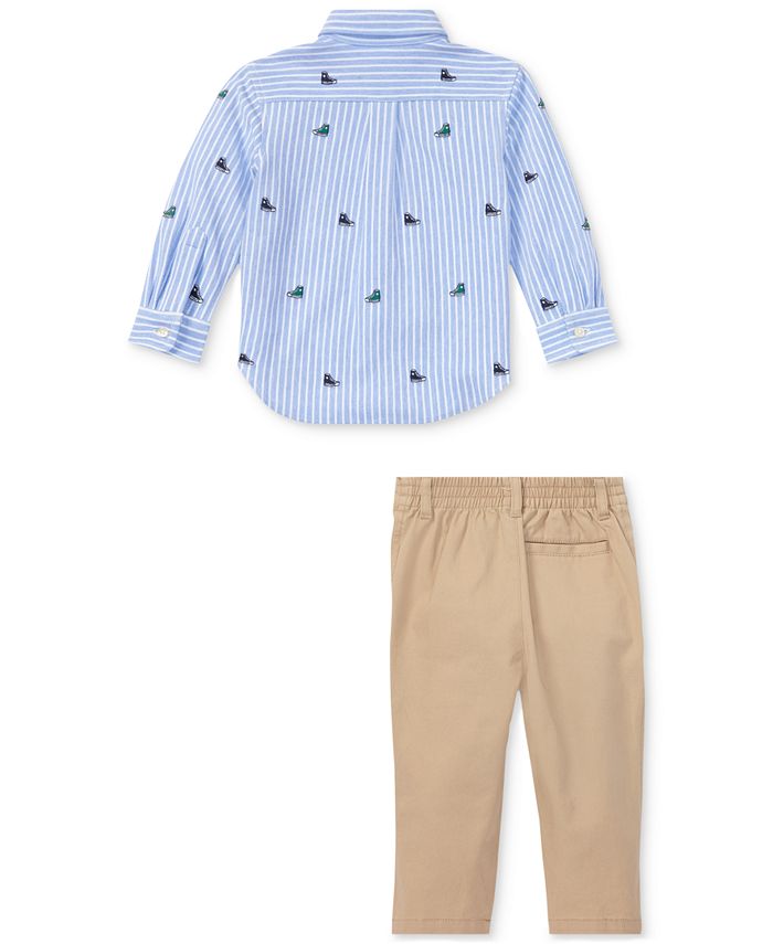 Polo Ralph Lauren Ralph Lauren Baby Boys Oxford Shirt & Chino Pants Set ...