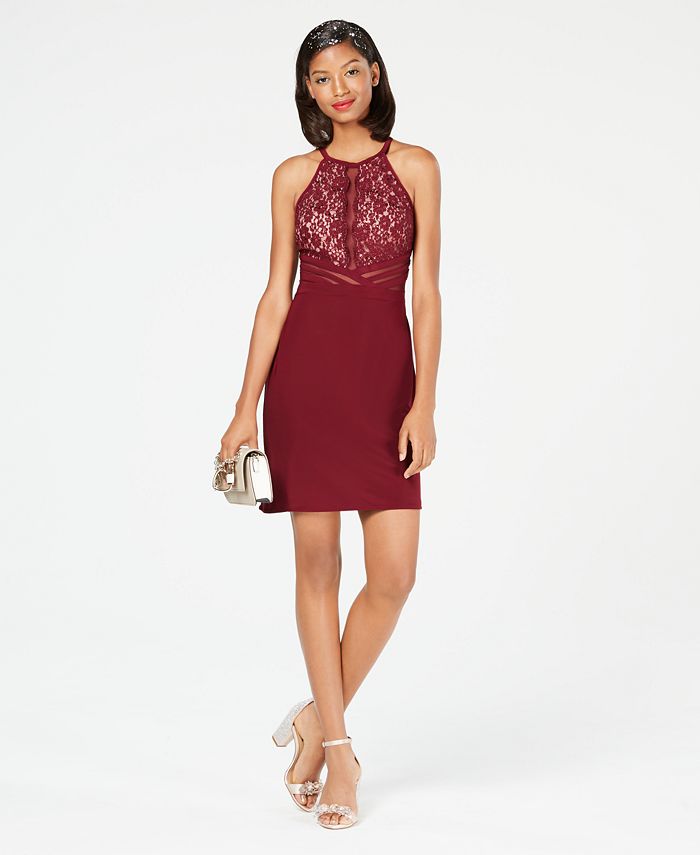 Morgan & co lace keyhole gown clearance