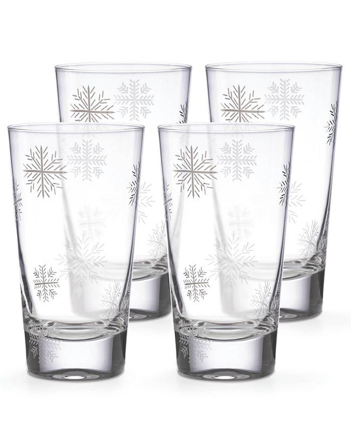 Lenox Alpine Snowflake Highball Glasses, Set of 4 Macy's