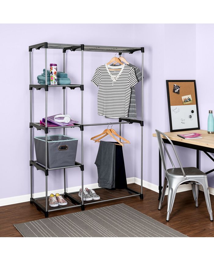 Honey Can Do Double Rod Freestanding Closet Macy's