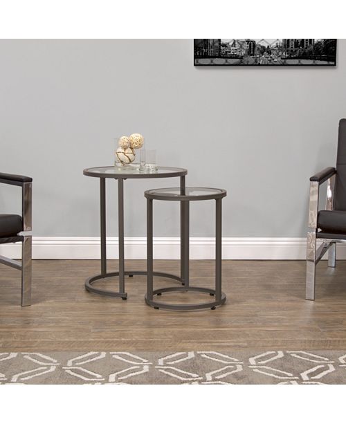 Studio Designs Home Camber Glass Nesting Tables, Set of 2 & Reviews