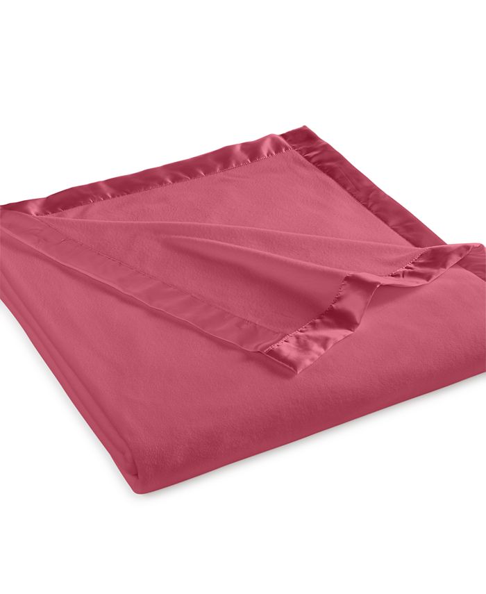 Martha Stewart Collection Soft Fleece Blanket, King, Created For Macy's