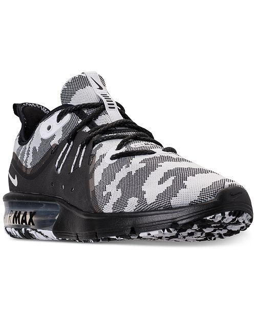 Nike Men's Air Max Sequent 3 Premium Camo Running Sneakers ...