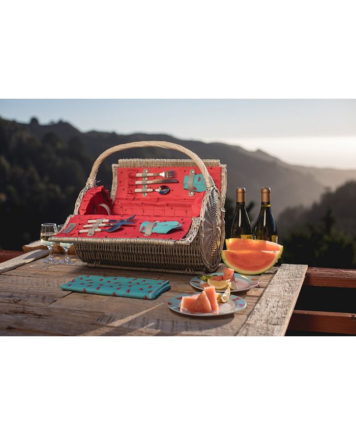 Picnic Time Watermelon Barrel Picnic Basket & Reviews Outdoor Dining & Entertaining Dining