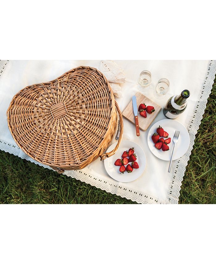 Picnic Time Heart Picnic Basket Macy's