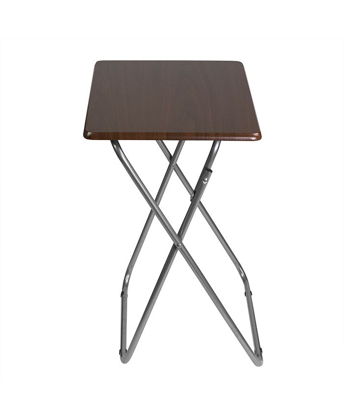 Home Basics Tv Folding Table, Cherry Macy's