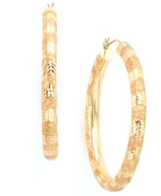 gold earring hoops with diamonds