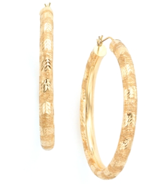 image of Hoop Earrings in 14k Gold