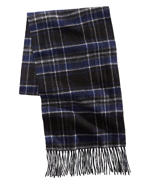 Club Room Men's Printed Cashmere Scarf, Created for Macy's & Reviews