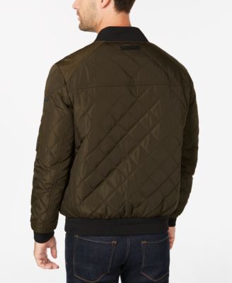 Calvin Klein Men's Quilted Patch Bomber Jacket