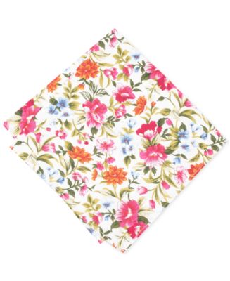 Bar III Men's Lassen Floral Pocket Square, Created for Macy's - Macy's