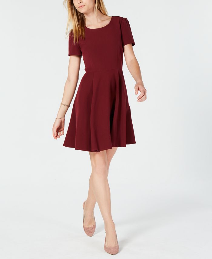 Maison Jules Heart Cutout Fit & Flare Dress, Created for Macy's - Macy's