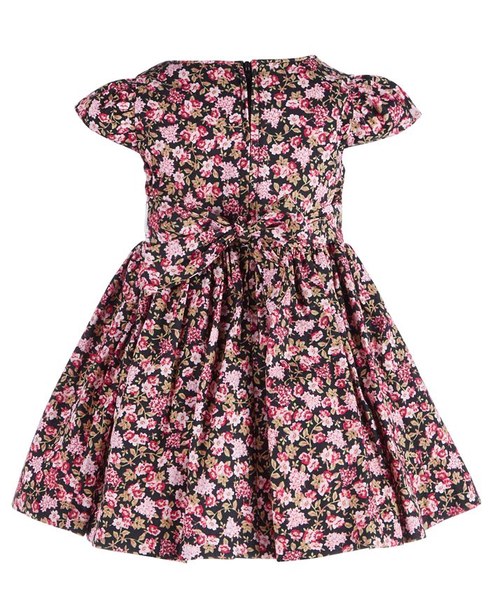 Bonnie Baby Baby Girls Smocked Floral Dress - Macy's