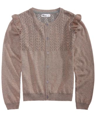 Epic Threads - Big Girls Ruffle-Trim Cardigan