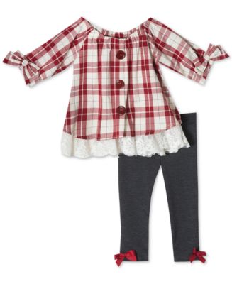 Ensemble Fille 2 Pièces The Children's Place - Jupe-short Plaid Taille 4 - Occasion Excellent état