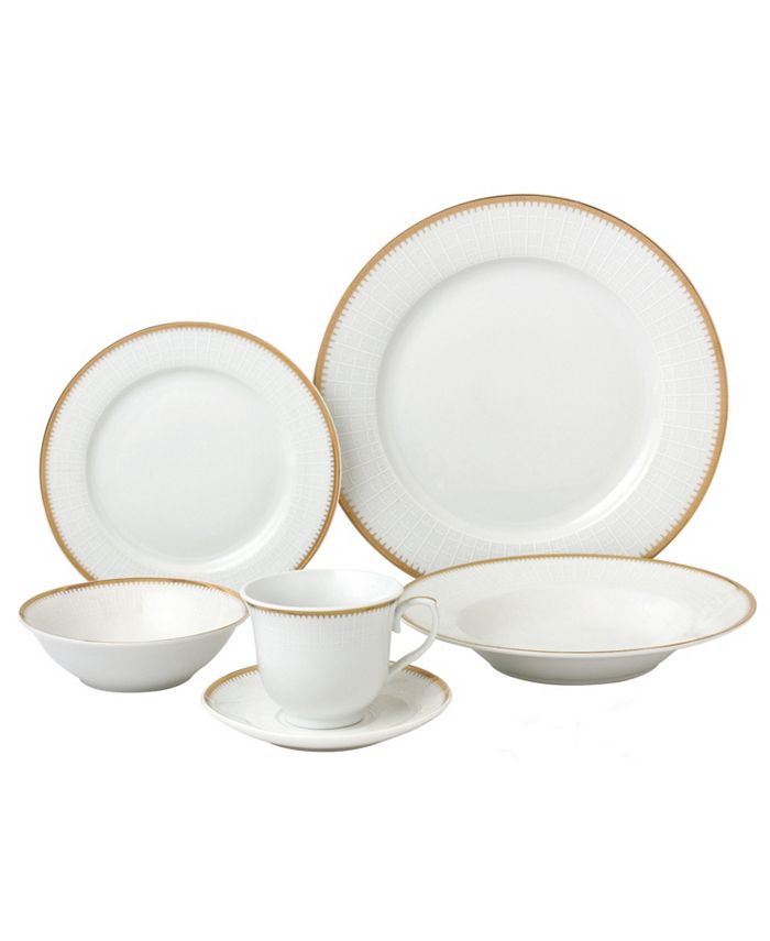 Lorren Home Trends Georgette 24-Pc. Dinnerware Set, Service for 4 - Macy's