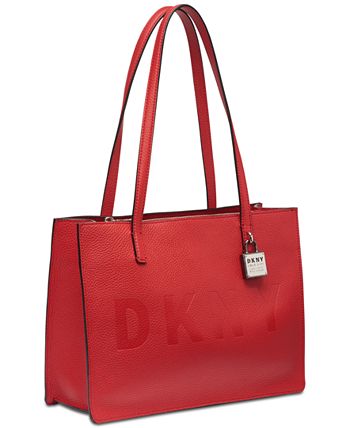 DKNY Commuter Pebble Leather Logo Tote, Created for Macy's - Macy's