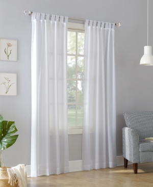 No. 918 Clifford 40" X 63" Tab Top Curtain Panel In White