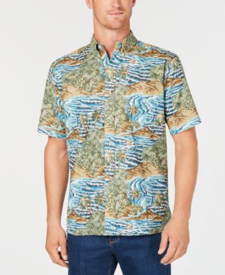 Reyn Spooner - Men's Sumatra Slide Reverse-Print Pocket Shirt
