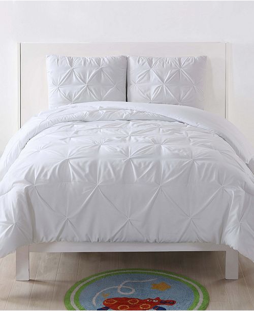 My World Pleated Full Queen Duvet Set Reviews Home Macy S